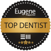 Eugene's Top Dentist award logo