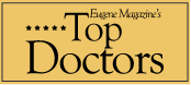 Eugene Magazine's Top Doctors award logo