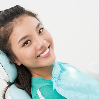 smiling dental patient 